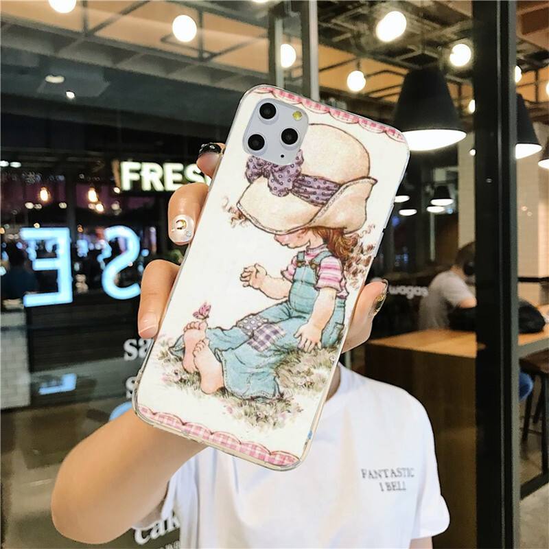 Urocze etui na telefon Sarah Kay dla iphone 12 pro max 11 pro XS MAX 8 7 6 6S Plus X 5S SE 2020 XR cover