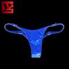 Plus Size Latex Low-Rise G-String Panties Hollow Pvc Shiny Sexy G String Micro Thong Women T-Back Erotic Lingerie Stage Wear F24