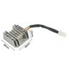 Voltage Regulator Efficiently Cool Your Voltage Regulator With Heat Sink Fins For ATV Motorcycle And Dirt Bike
