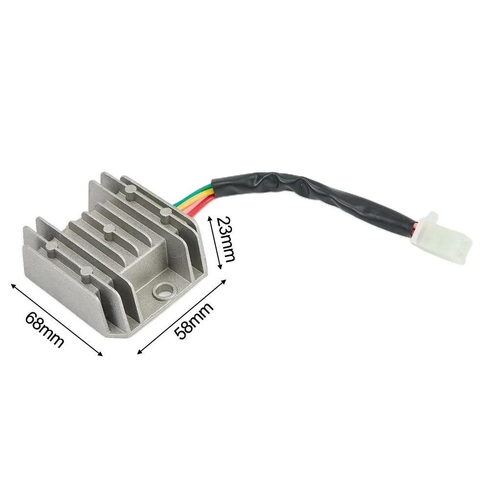 Voltage Regulator Efficiently Cool Your Voltage Regulator With Heat Sink Fins For ATV Motorcycle And Dirt Bike