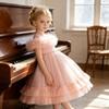 New Mesh Princess Ball Gown - Puffy Bow Dress for Girls