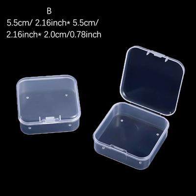 1 szt. Przezroczysty naturalny francuski fałszywy akrylowy wyświetlacz sztuki paznokci pudełko do przechowywania paznokci DIY