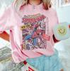 2026 New Spiderunisex Brand New Day Movie Vintage Wash Graphic Oversized T Shirt Villain Team Print Unisex Casual Streetwear Top