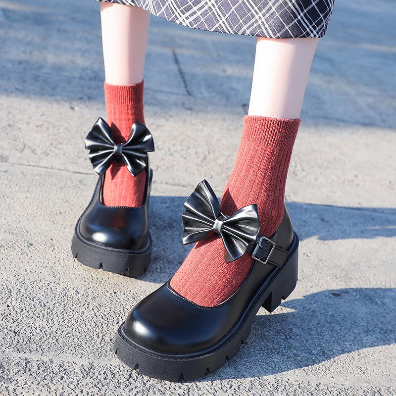 

Mary Jane small leather shoes 2025 new platform British style women s shoes spring and autumn versatile with skirts high heels single shoes 43 large size custom plus 2 yuan