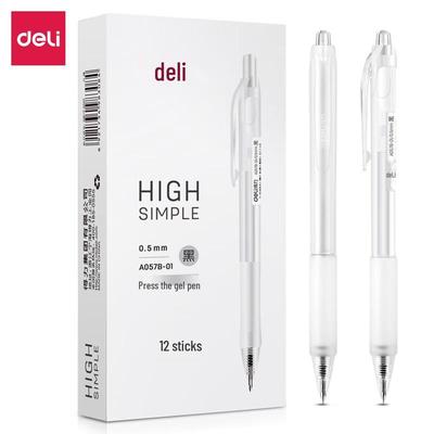 Deli A057B-01 Retractable Gel Pen, 0.5mm
