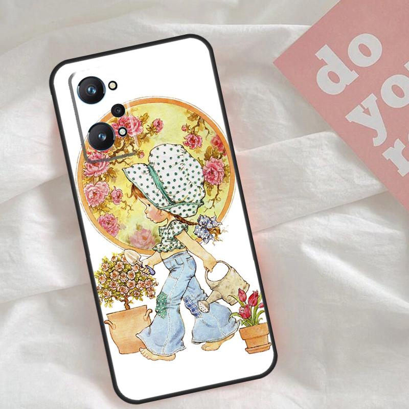 Sarah Kay pattern Case For Realme C53 C55 C33 C63 C61 C51 C65 C67 C71 C75 11 12 13 14 Pro Plus GT6 GT7 15 Pro
