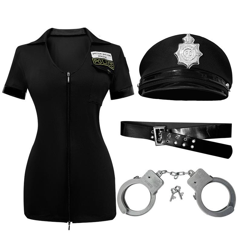 Cosplay European and American adult ladies halloween cos policewoman costume game party cosplay costume suit women's clothing