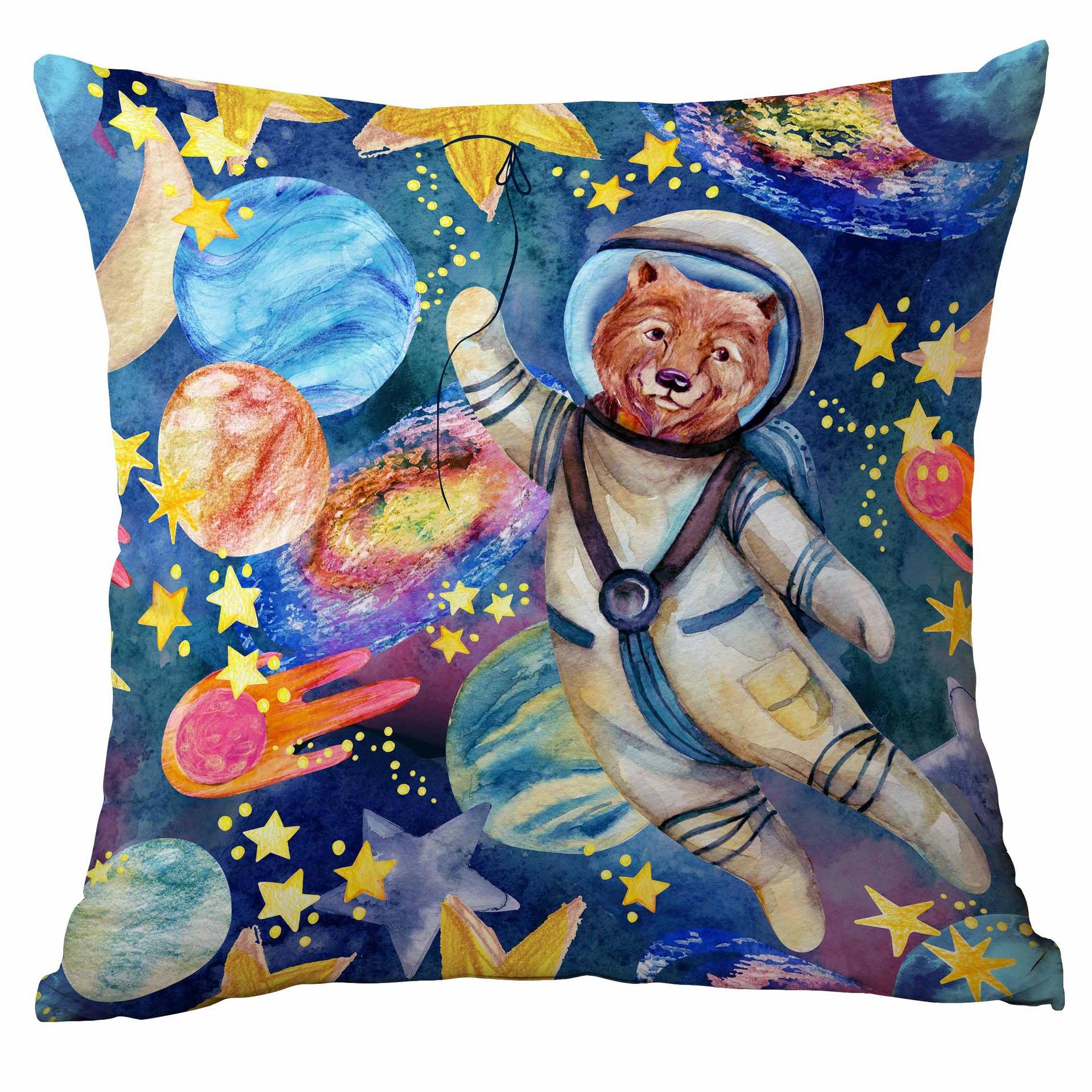 

Звездный Космический Корабль Цифровая Печать Наволочка Домашний Диван Подушка Наволочка Украшение 45 * 45Cm