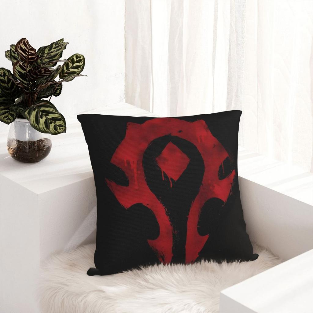 Pillow Cover Wow World Of Warcraft Arthas Retro Game Printed Cushion Cover Fashion Pillow Case For Living Room Chair Pillowcases