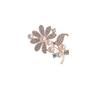 Fashion Versatile Flower Rhinestone Brooch Light Luxury Alloy Women's Anti-light Pin Suit Apparel Accessories Decoration