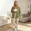 Women's Casual Color Long Sleeve Jacket for Everyday Wear