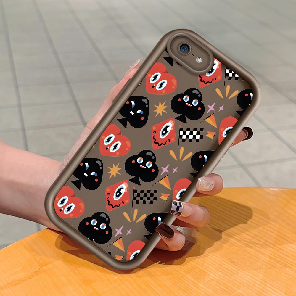 Mäkký silikónový štvorcový rebrík so vzorom tlače Kryt telefónu Plný kryt fotoaparátu Ochranné gumené puzdro odolné voči nárazom pre iPhone Infinix Tecno OnePlus
