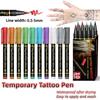 10PCS Skin Painting Face Paint For Beginners Human Body Graffiti Face Paint Marker Pens DIY Drawing Soft Brush Non-toxic