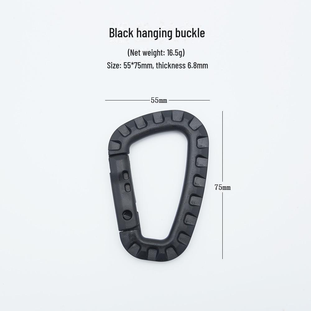 

Легкая тактическая сумка для альпинизма на открытом воздухе с быстросъемным крючком и брелоком с пряжкой D-типа чёрный