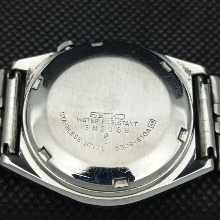 GEBRAUCHTE VINTAGE SEIKO 5 AUTOMATIK 6309A JAPAN HERREN D/D BLAU UHR 608c-a315403-9 SKU608c-a315403