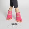 Women's Non-Slip Five-Toe Yoga Socks for Indoor Fitness and Pilates