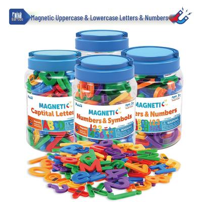 Magnetic Rainbow Letters & Numbers Set with Whiteboard for Early Education