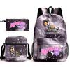 Spielwaren Aphmau Schultasche Cartoon Rucksack Federmäppchen Umhängetasche Dreiteiliges Set