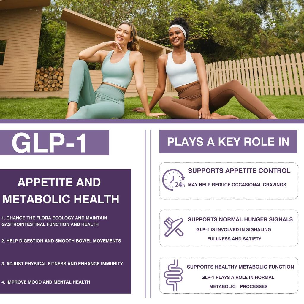 Suplement Diety Probiotyki + Postbiotyki GLP-1 optymalizuje zdrowie jelit i zapewnia naturalne wsparcie GLP-1.