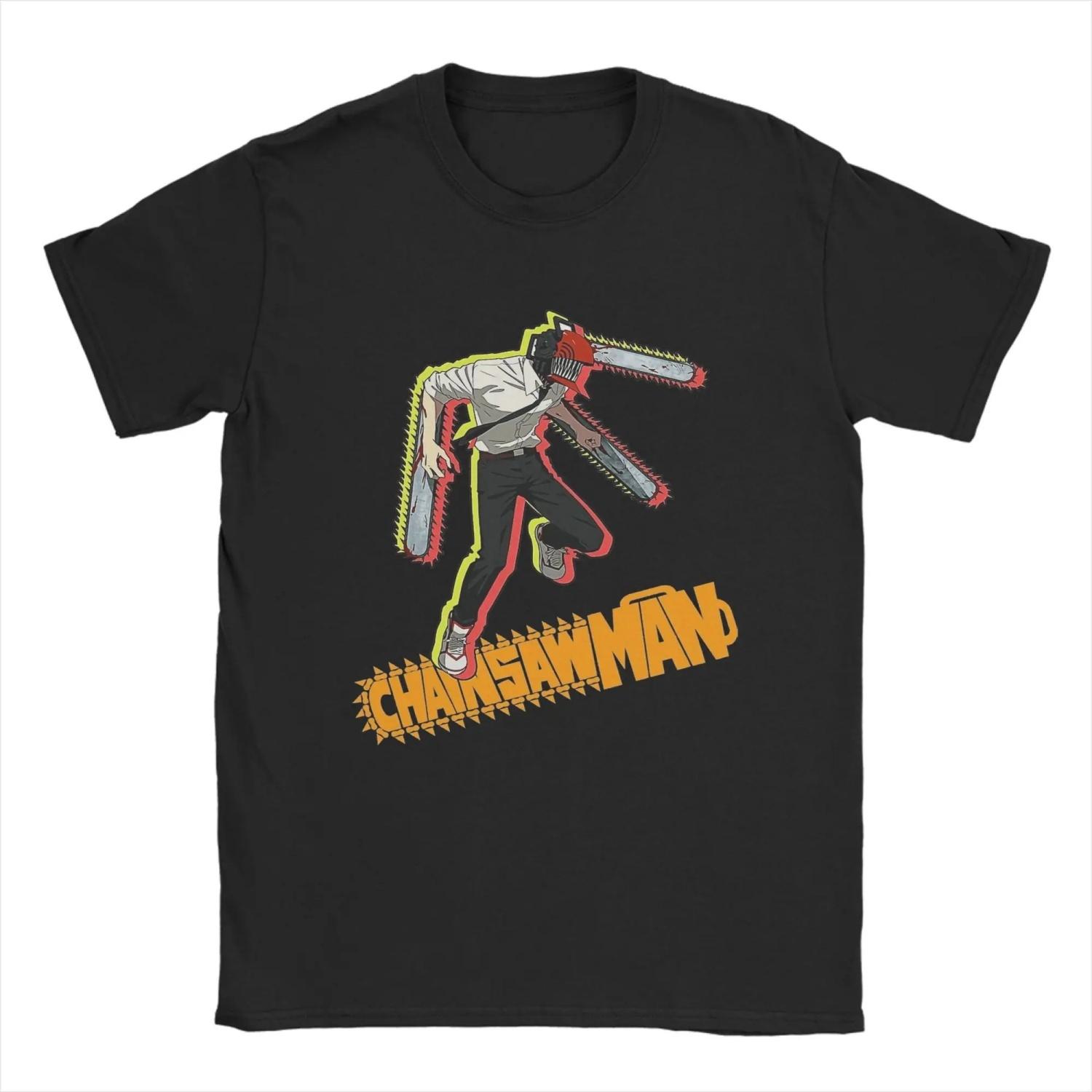 

Streetwear T Shirt Summer Chainsaw Denji Asleep Leisure T Shirts Cotton Tee Shirt Y2K Funny Pattern Short Sleeve Tops S чёрный
