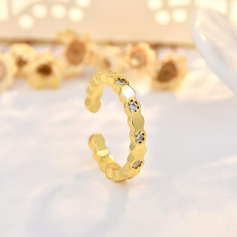 Ins Style Simple Heart Ring Female Light Luxury Index Finger Ring New Sense Tail Ring