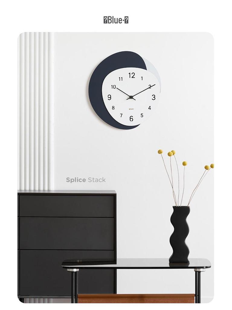 Wozoom Punch-Free Modern Nordic Wall Clock – Minimalist and Creative Design