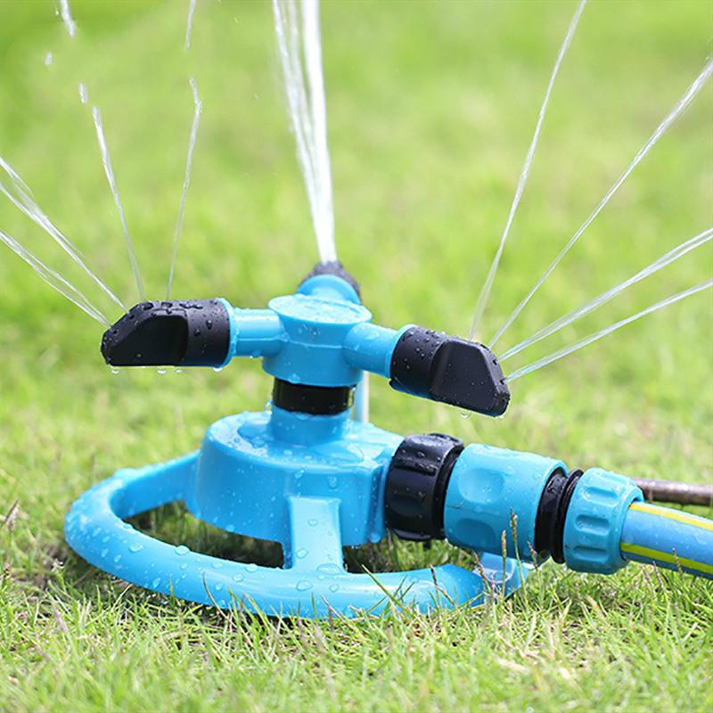 360° Garden Sprinkler Lawn Irrigation Hose Watering Soaker Water Spray Grass