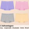 4Pcs Women's Lace Panties Cotton boxer briefs Seamless Sports Boxers Underwear Female Briefs Lingerie Intimate Underpant