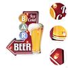 Bar Light up Sign Plaque Easy Setup,Living Room with Arrows Wall Art Metal Ornament