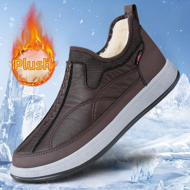 Winter Men's Sports Cotton Shoes, Velvet Thickeneded Warm Shoes, Middle-Aged and Elderly Dad's Shoes