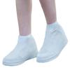 Waterproof, non-slip rain shoe covers for adults; thick, wear-resistant silicone rain boots for outdoor use.