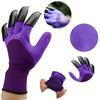 1 Paar Gartenhandschuhe mit Krallen 8 Krallen Grabhandschuhe zum Pflanzen Unkrautjäten Anti