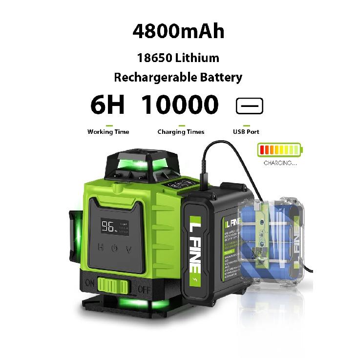 Lfine2/4D16 Lines 360°Self-leveling Laser Levels Optional tripod  And Vertical Professional Laser Level Tool