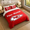 Bettwäsche-Set 1 Bettbezug 2 Kissenbezüge Kansas City Chiefs Druck Weiche Bettwäsche Schlafzimmerdekoration