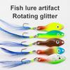 10Pcs Crank Spinner Baits 360 Degree Rotating Sinking Hook Lures Reflective Spinner Spoon Hard Bait for Saltwater Freshwater
