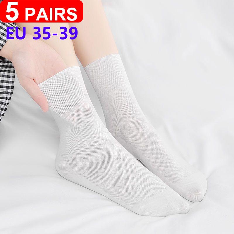 5 Pairs/pack Plus Size Prevent Varicose Veins Socks Women Diabetics Patients Cotton Loose Mouth Sock Men Women Comfortable Meias
