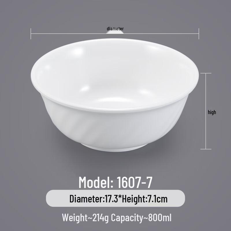 Chinese Style Melamine Soup & Noodle Bowl