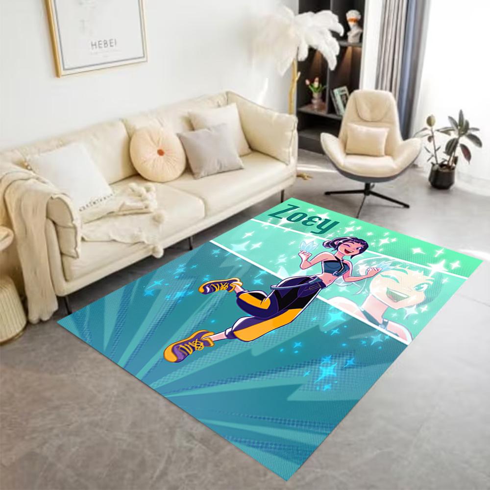 Futuristic Fashion Fusion Floor Mat Suitable for Study room Game Room Playrooms Outdoor Anti-slip Rug Decorate Offices