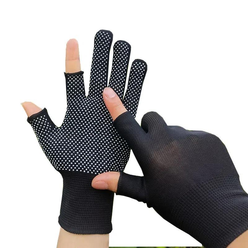 Waterproof Anti-Slip Fishing Gloves Two-Finger Winter Cycling Gloves Full Outdoor Riding Sport Touchscreen Half-Finger Gloves