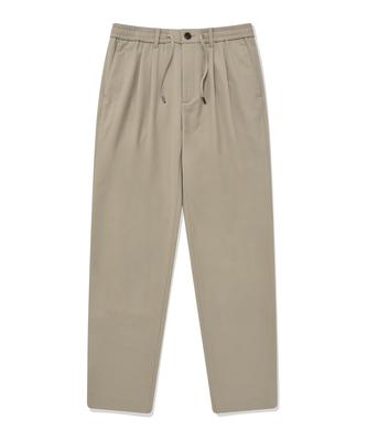 Slacks Fleece-Lined Slim Tapered Pants Beige