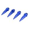 4Pcs Aluminum Alloy Spike Wheel Tire Valve Stem Car Truck   Dust   Covers Blue