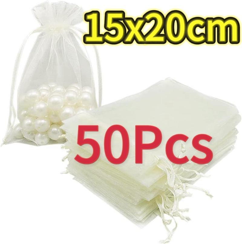 50 Unidades Bolsas de Malla para Protección de Frutas Uvas Fresa Planta Bolsa para Invernadero de Hortalizas Control de Plagas Bolsas de Malla Anti-Pájaros Herramienta de Jardín
