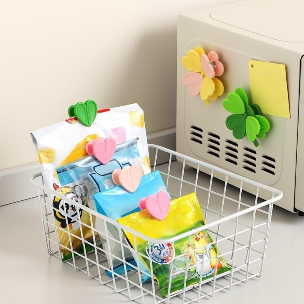 3pcs Detachable Magnetic Chip Clip Moisture-Proof Refrigerator Sealing Clips  Office