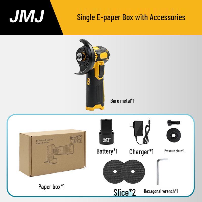 12V Mini Brushless Angle Grinder & Polisher - Portable Cutting & Grinding Tool