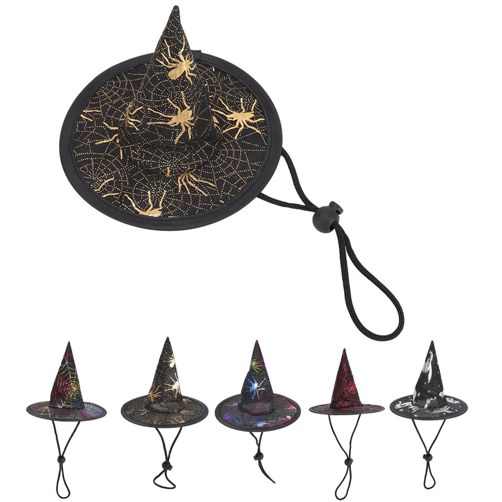 Halloween Small Dogs Hats Steel Ring Design Cute Fashionable Halloween Pet Party Hats for Medium Lar