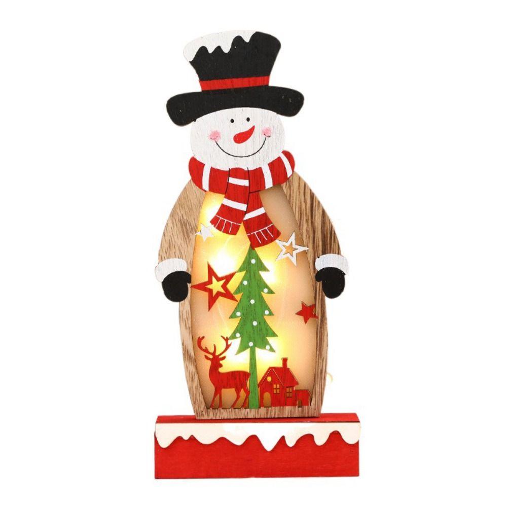 Creative Wooden Christmas Ornaments Durable Christmas Decoration Party Supplies