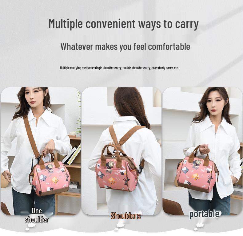 Compact Graffiti Mom & Baby Bag - Crossbody, Shoulder & Stroller Backpack with Insulation