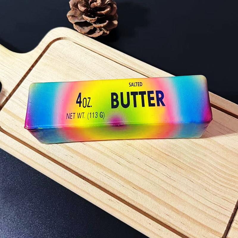 Super Wet And Soft Slow Rebound Butter Stick Cute Creative Internet Celebrity Pinching Music Suck Finger Food Play Cheese Decompression Toy