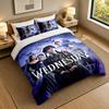 Set Biancheria da Letto 3 Pezzi La Famiglia Addams Lenzuolo Morbido e Due Federe Decorazione Camera da Letto