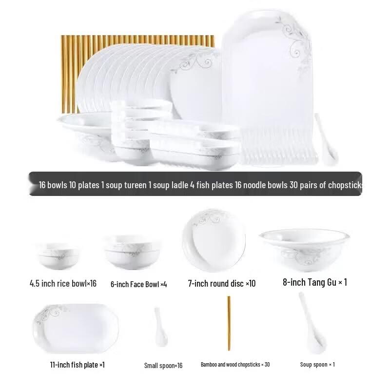 Youluo 2026 New 18-Piece Minimalist Dinnerware Set